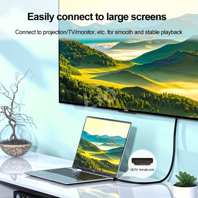 8K HDTV HDMI კაბელი (1m, 1.5m, 2m)