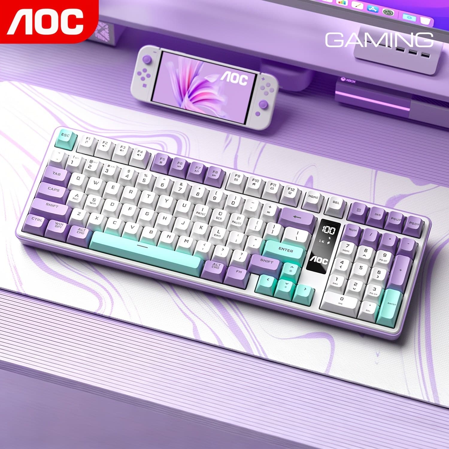 USB სადისკრო USB განათების კლავიატურა გეიმინგისთვის და ოფისისთვის — 20