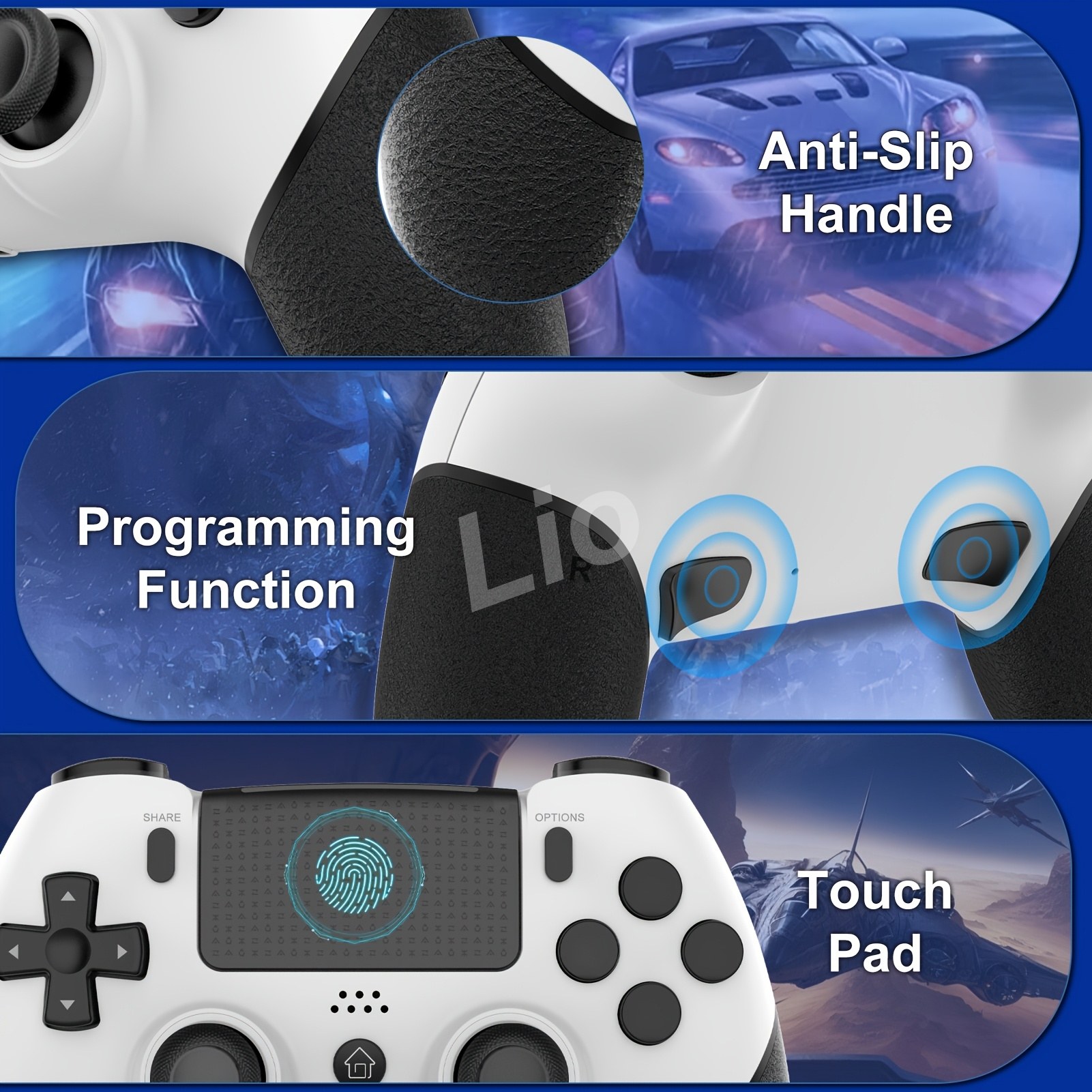 PS4 Pro PC დისტანციური მართვის გეიმპადი — 6